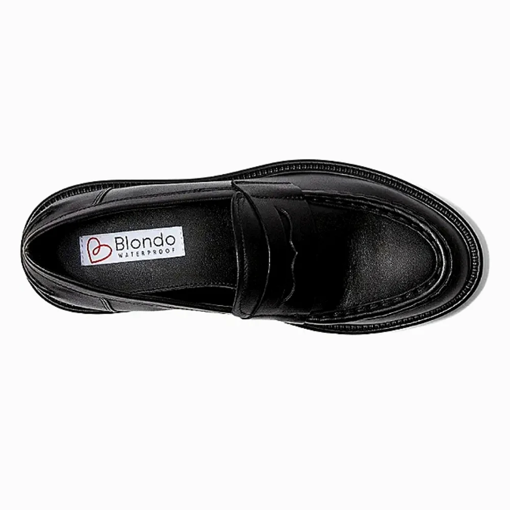 New w/Tags Blondo Halo Genuine Leather Waterproof Lug Sole Penny Loafers 8 & 9.5 - Picture 7 of 9